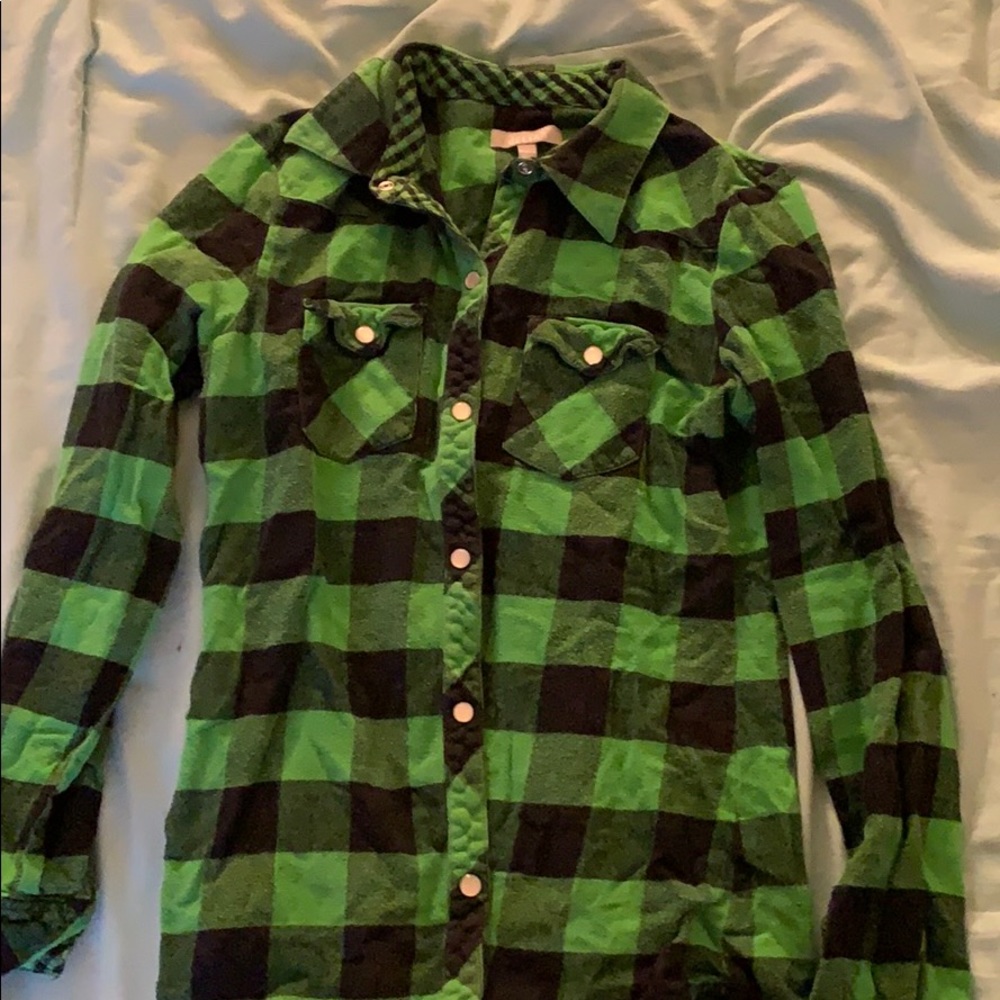 dELiA’s Original Green Flannel